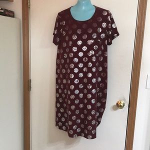Lularoe Wine Colored Carly
